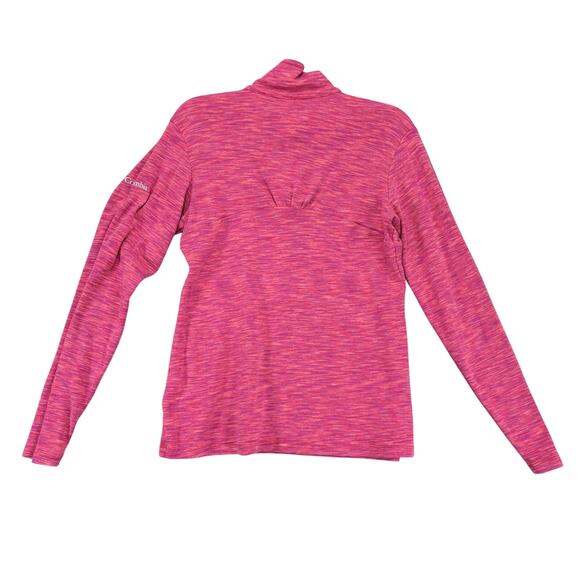 Columbia 1/4 Zip OuterSpaced Pink Pullover Women's M Activewear Top Long Sleeve - Picture 2 of 10